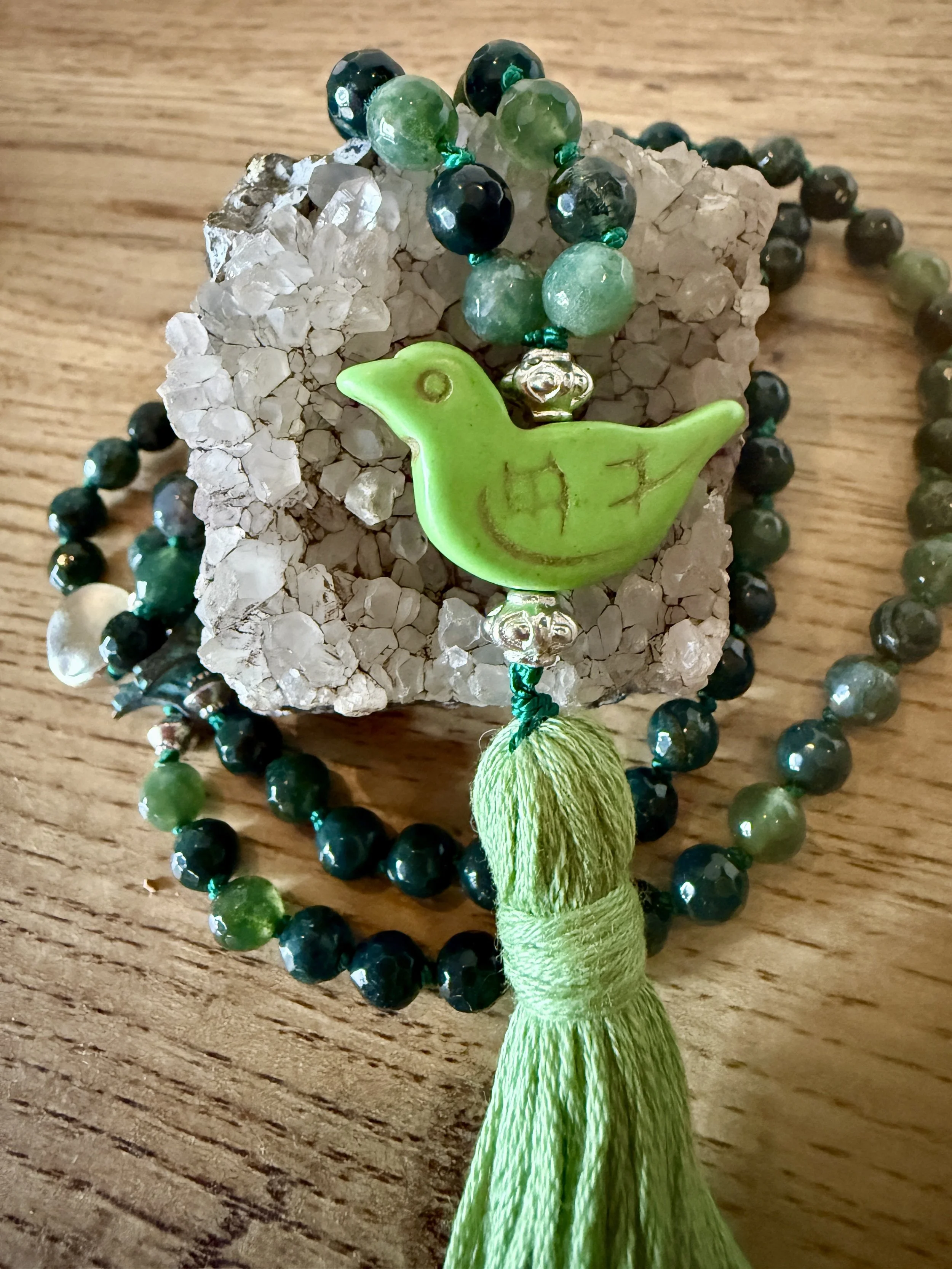 moss agate faceted beads green duck paina birds.jpg