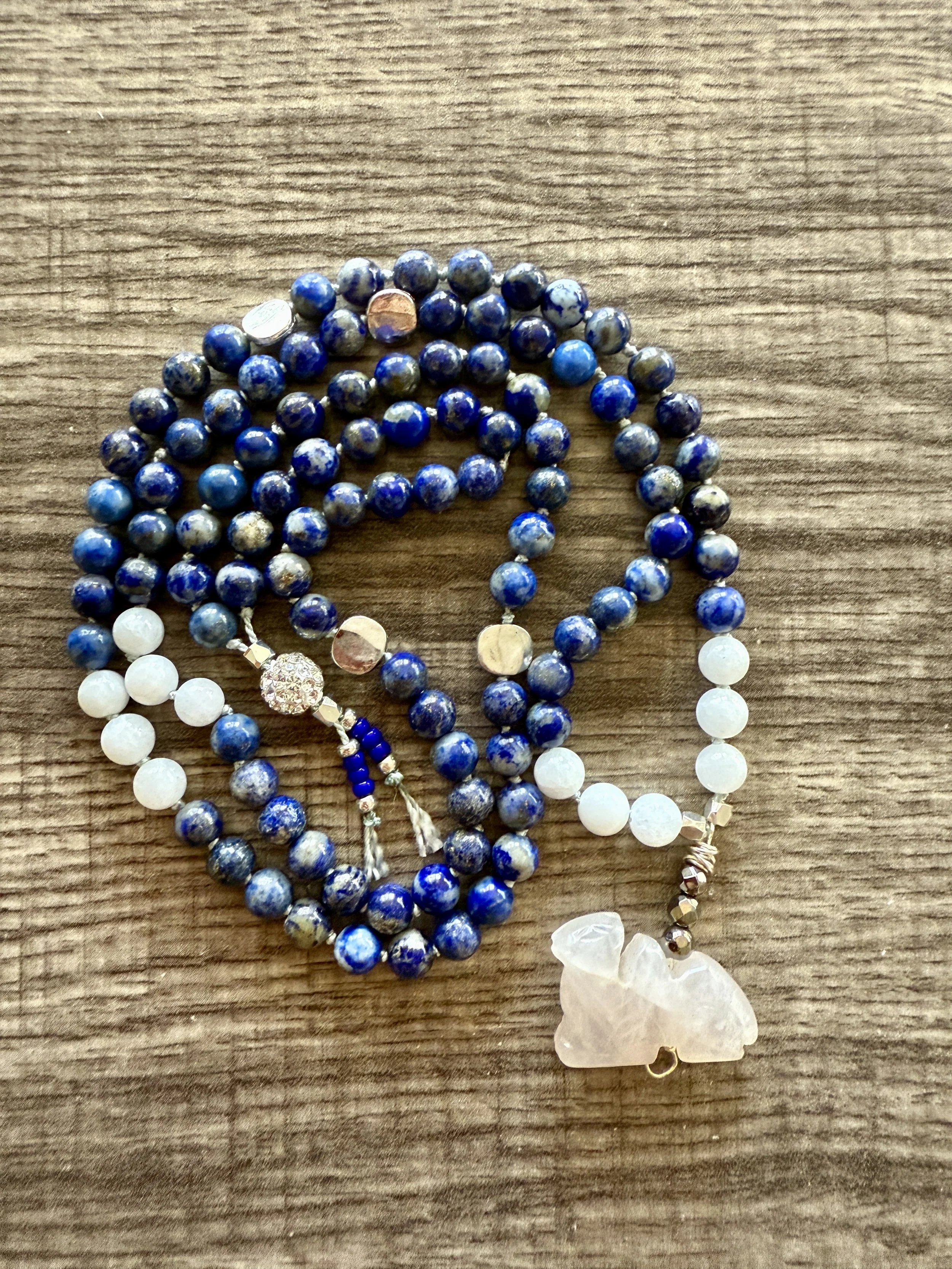 Lapis Lazuli White Jade with Rose Quartz camel 8.jpg