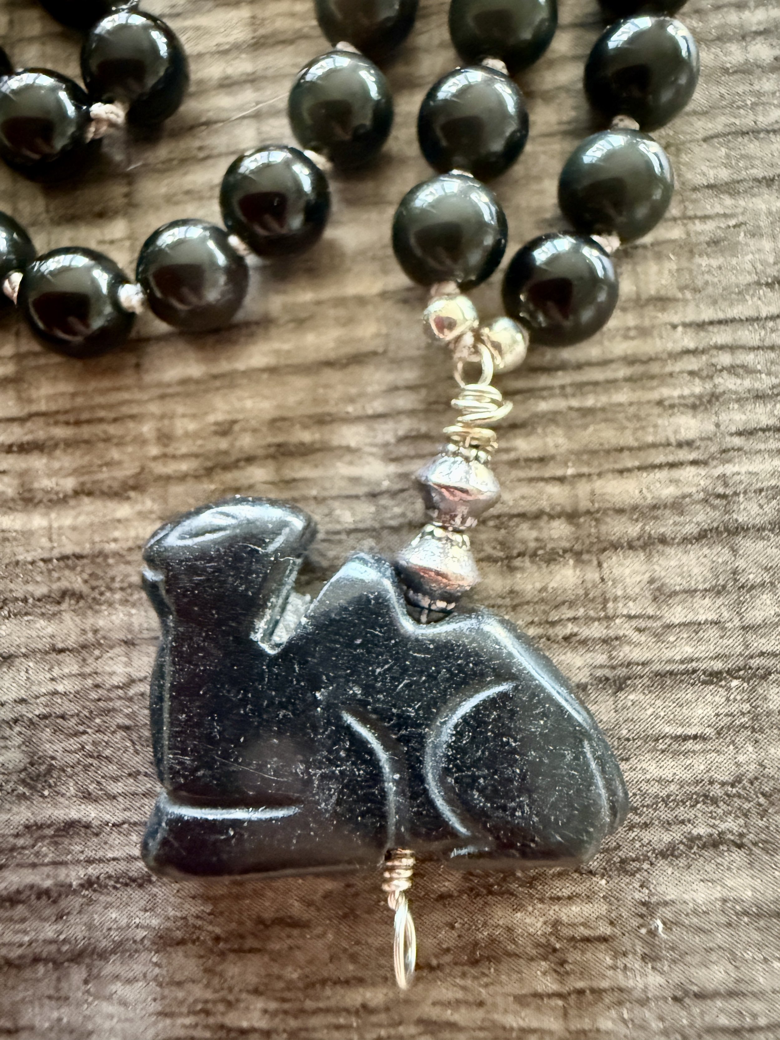 Obsidian with black stone camel 6.jpg