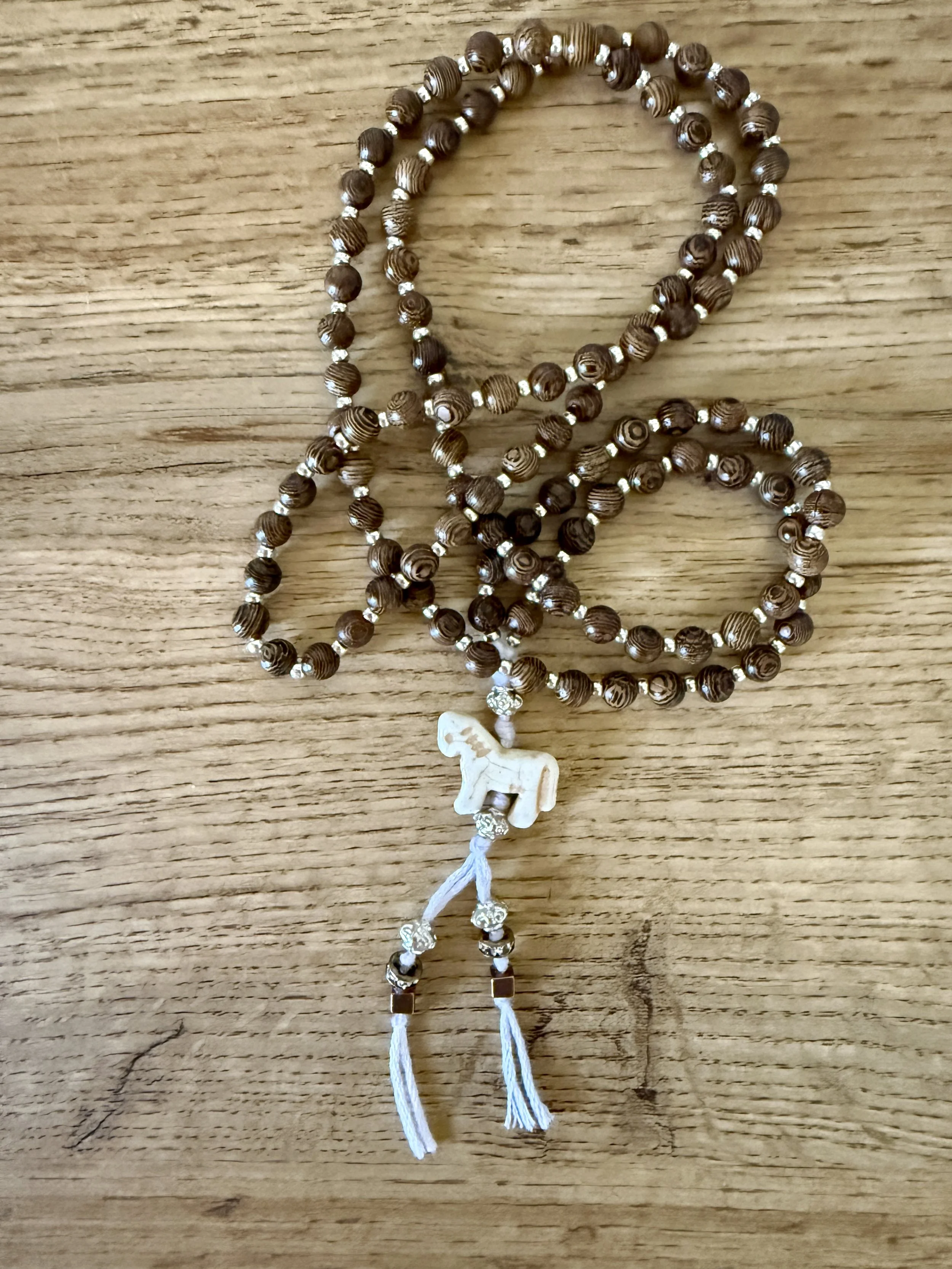 wood beads white horse.jpg