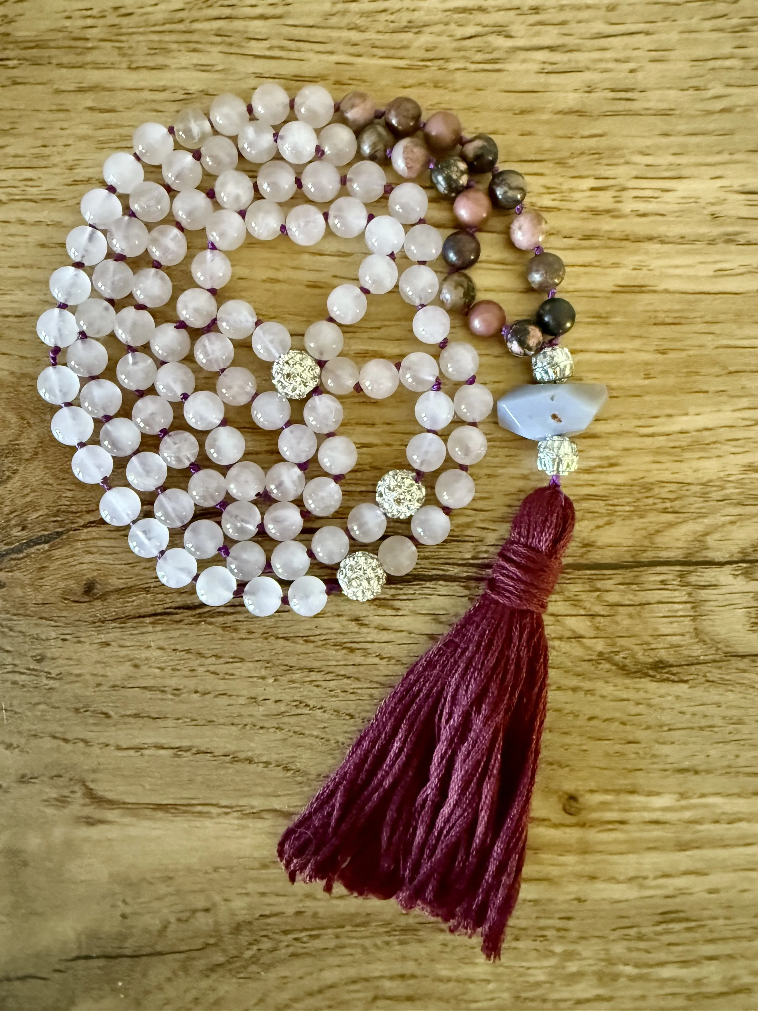 rose quartz pink rhodonite sparkle spacers 5.jpg