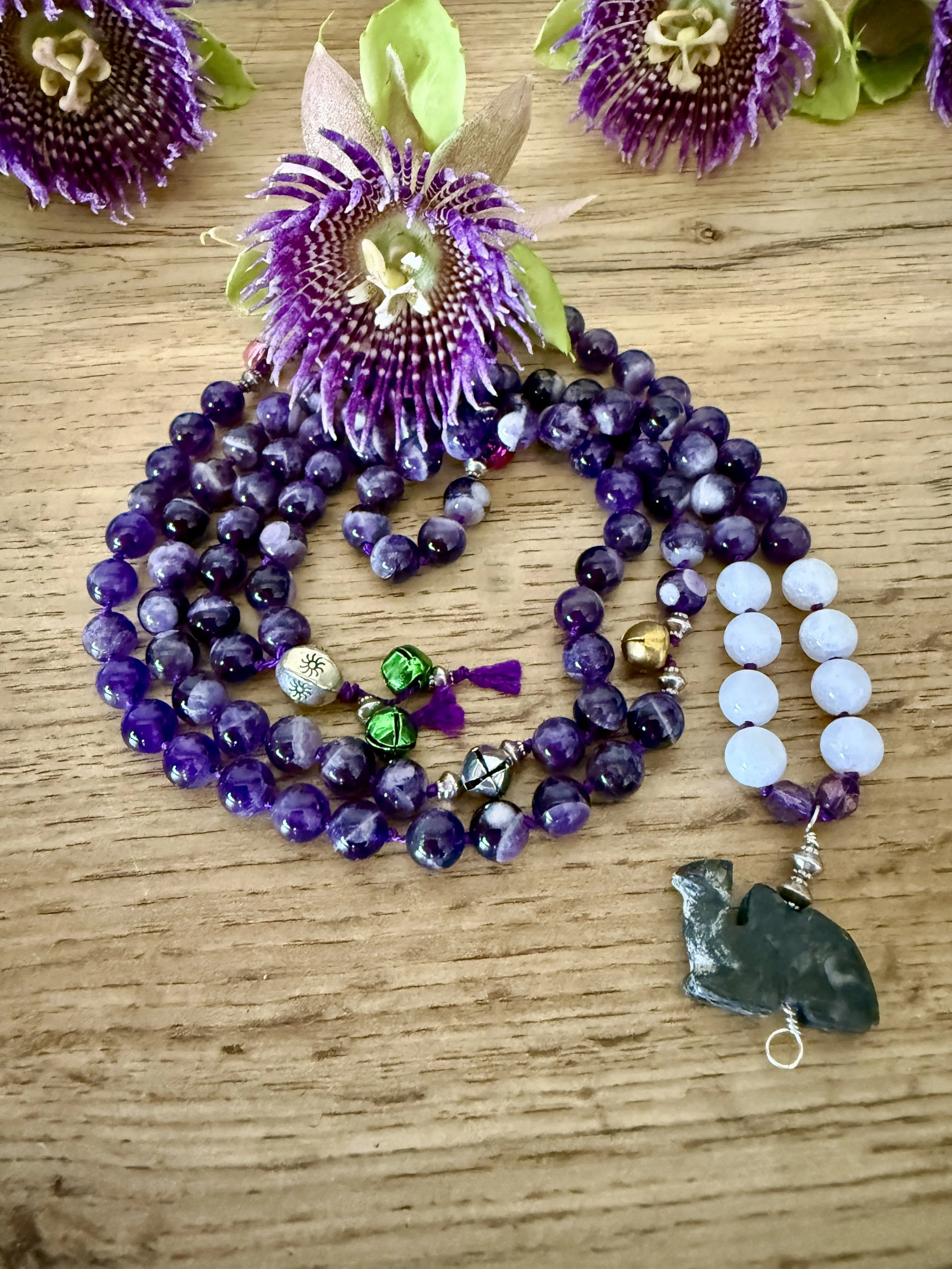 purple beads jingle bells camel pendant 6.jpg