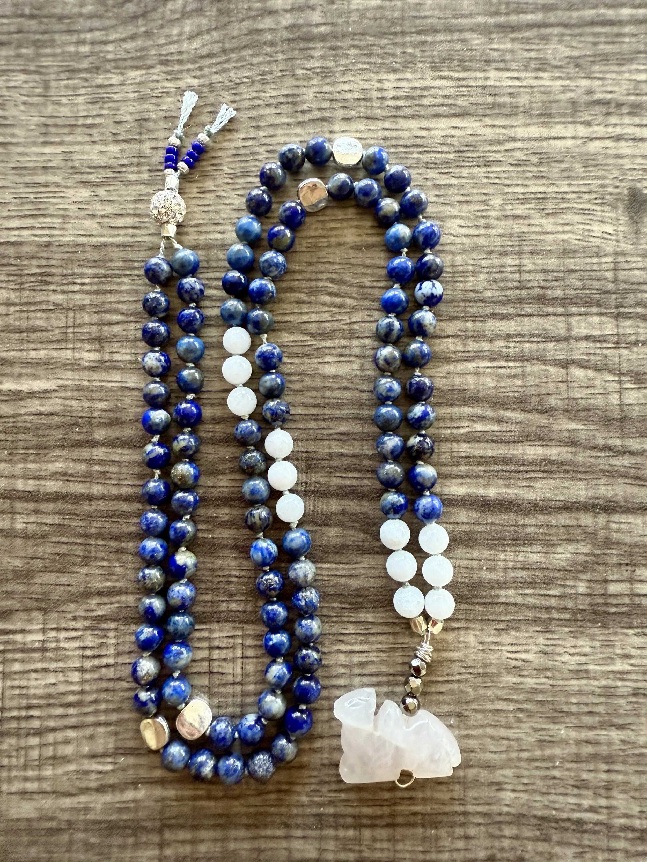 Lapis Lazuli White Jade with Rose Quartz camel 7.jpg