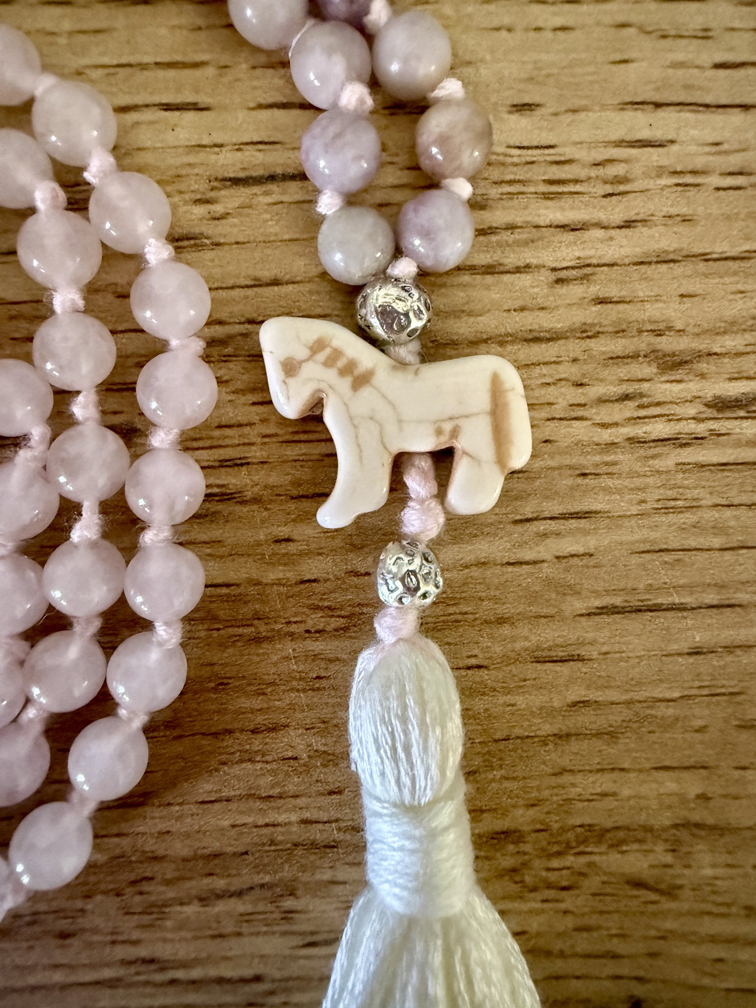 rose quartz pink tourmaline white jade horse bead 3.jpg