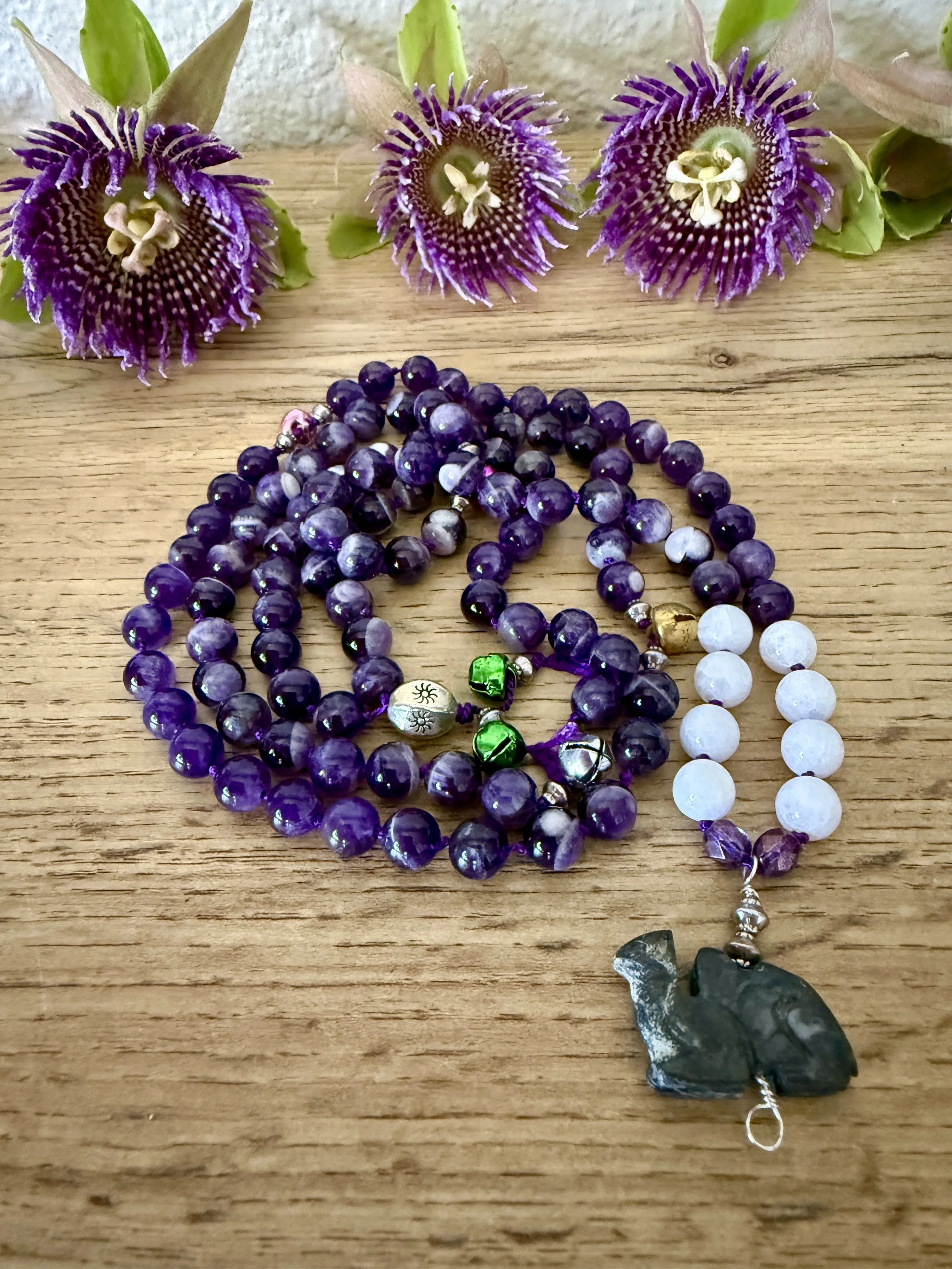 purple beads jingle bells camel pendant 7.jpg