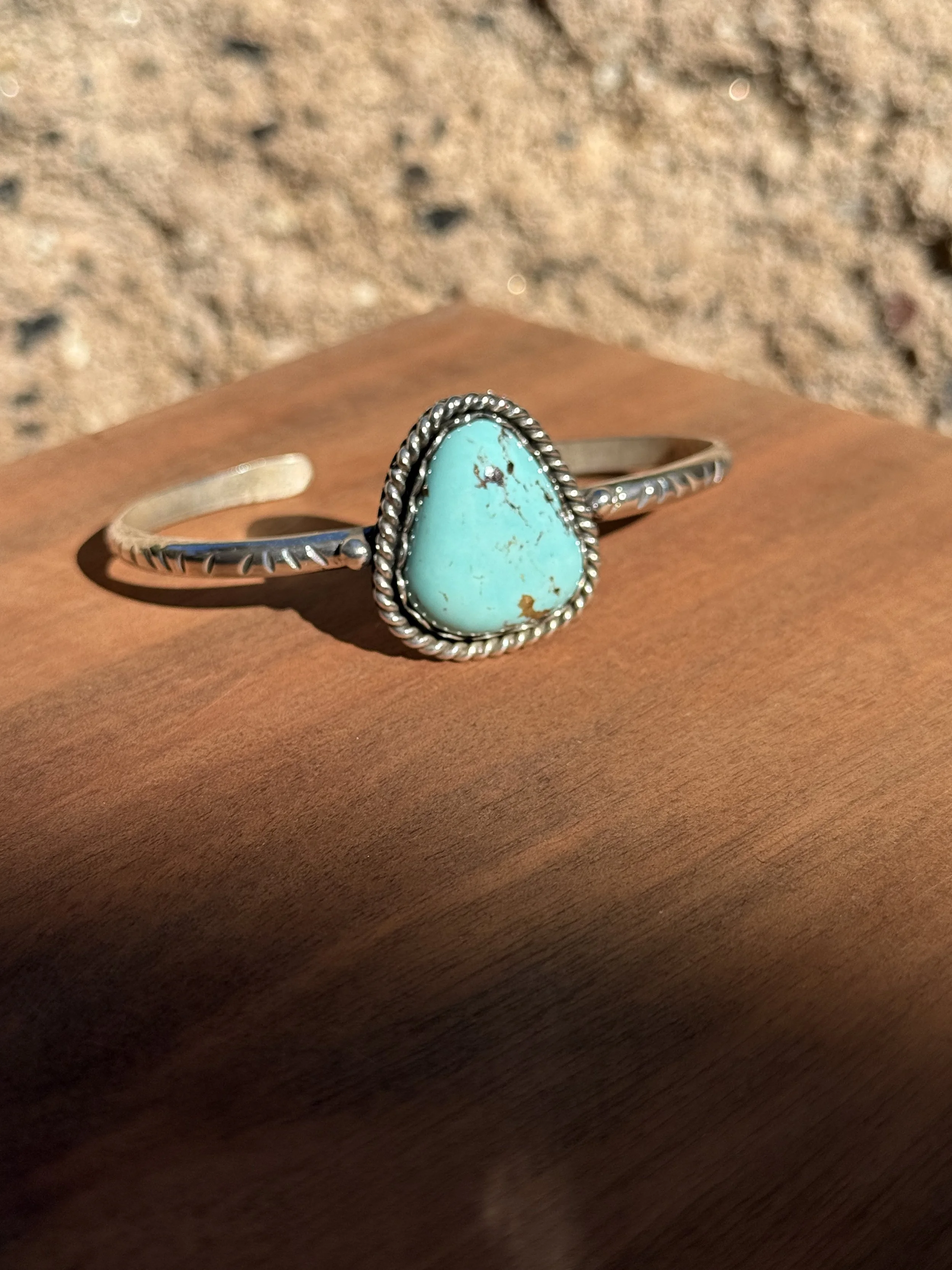 Kingman Turquoise Cuff No. 006 / 925 Sterling Sold
