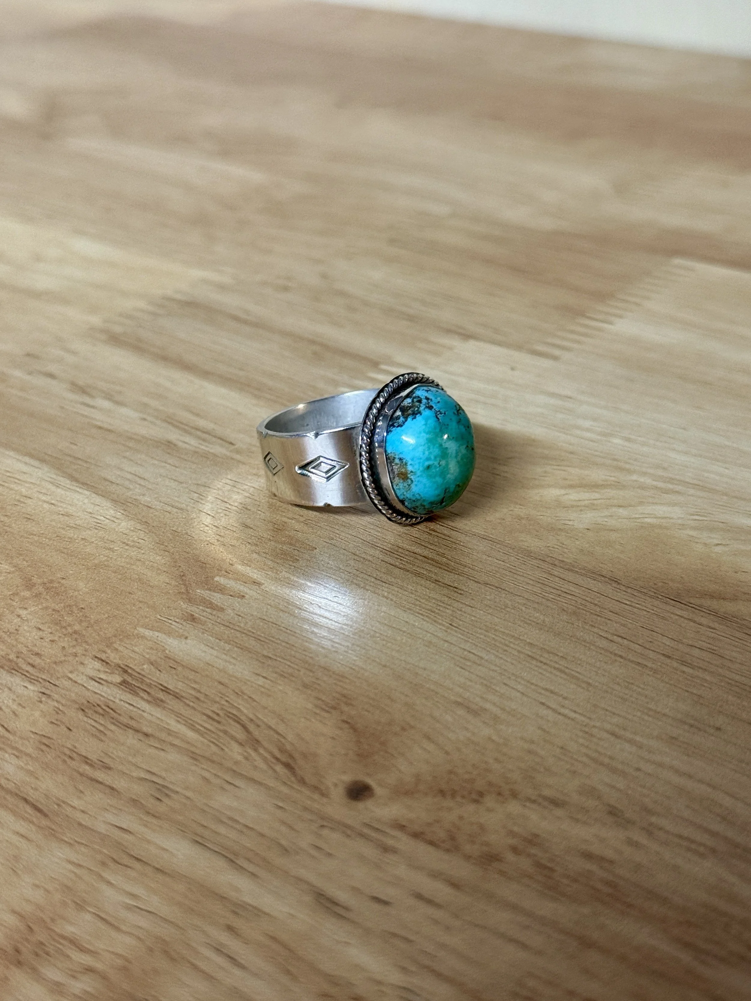 Royston Turquoise Ring No. 006 / 925 Sterling - Sold