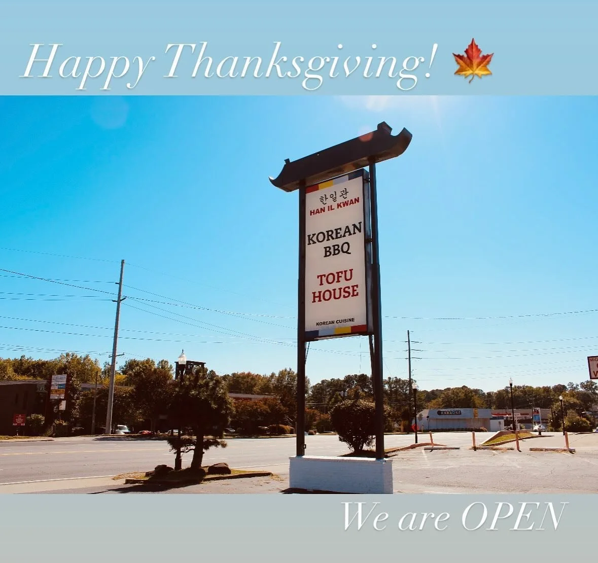 We would love to spend Thanksgiving with you!