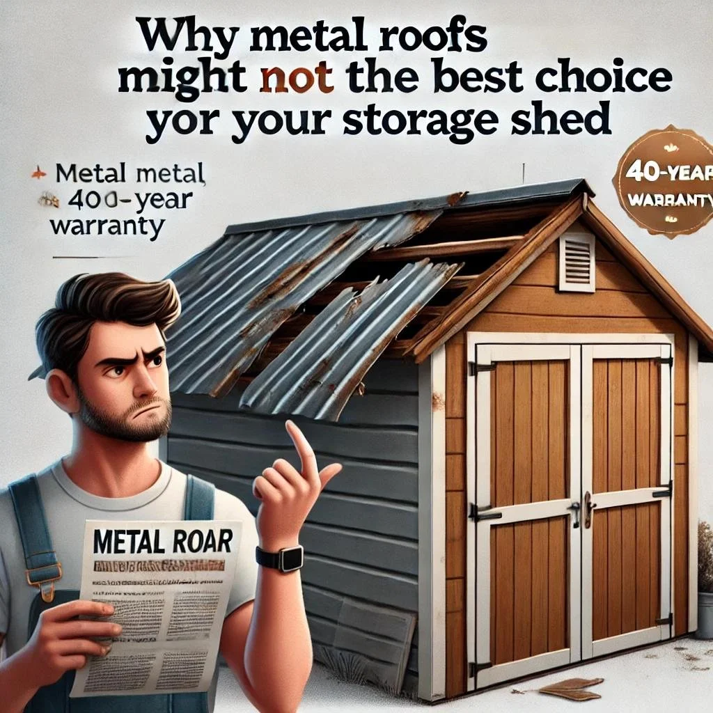 Why Metal Roofs Might Not Be the Best Choice for Your Storage Shed