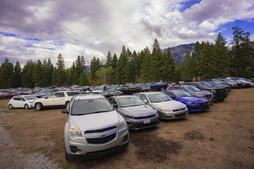 Vehicle parking at Wicked Woods