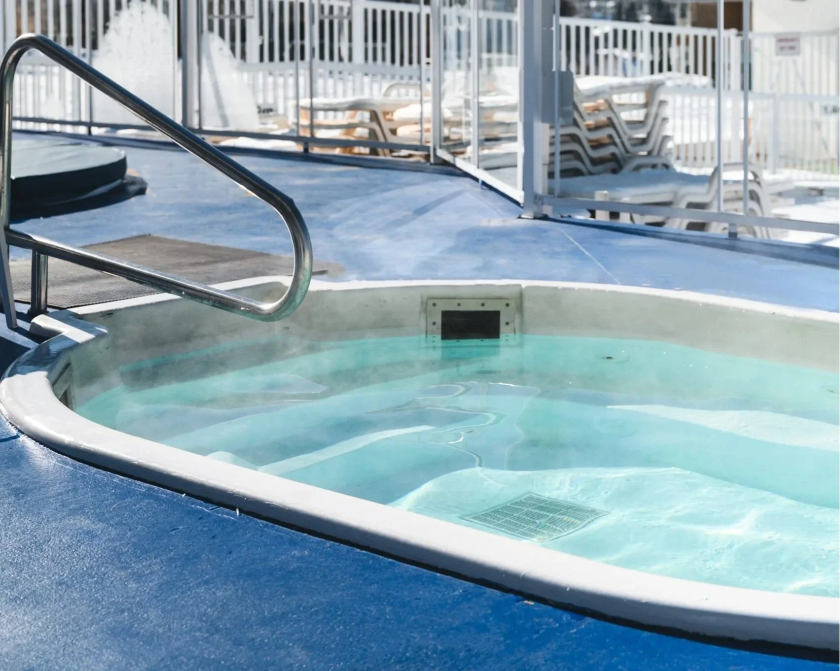 Relax and enjoy the hotel hot tub during your Wicked Woods stay