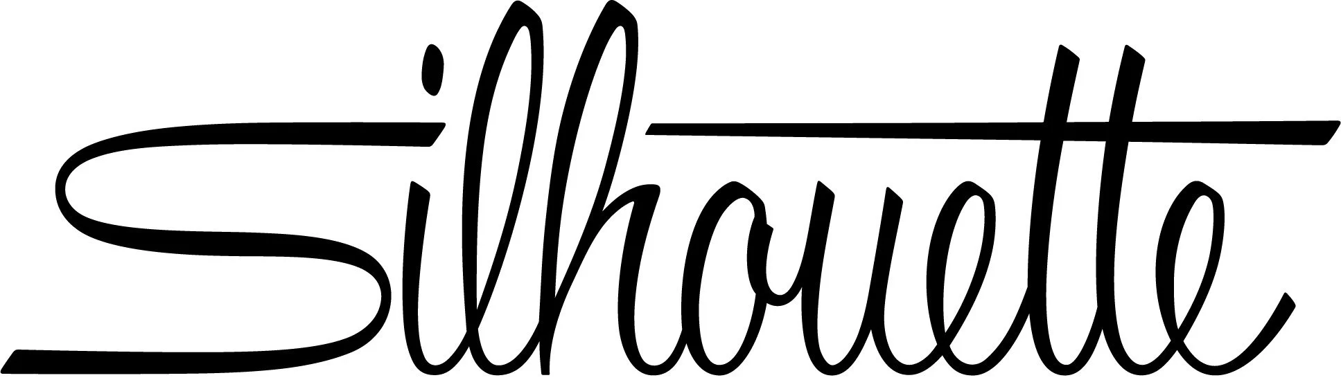 Stylized black text of the word "Silhouette" with decorative lines.