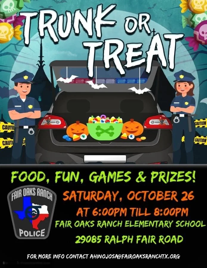 Trunk or Treat at Fair Oaks Ranch Elementary 