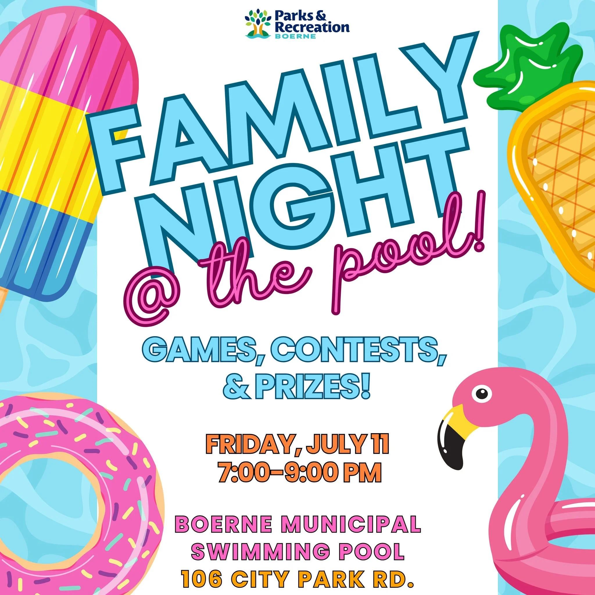 Family Night at the Pool