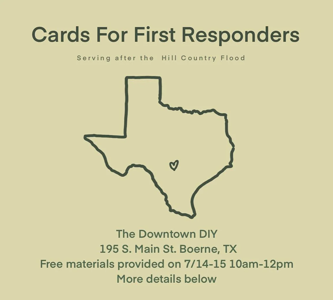 Card Making for Kerr County Flood First Responders