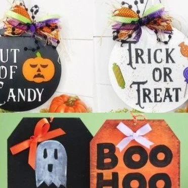 Halloween Trick or Treat Sign Workshop