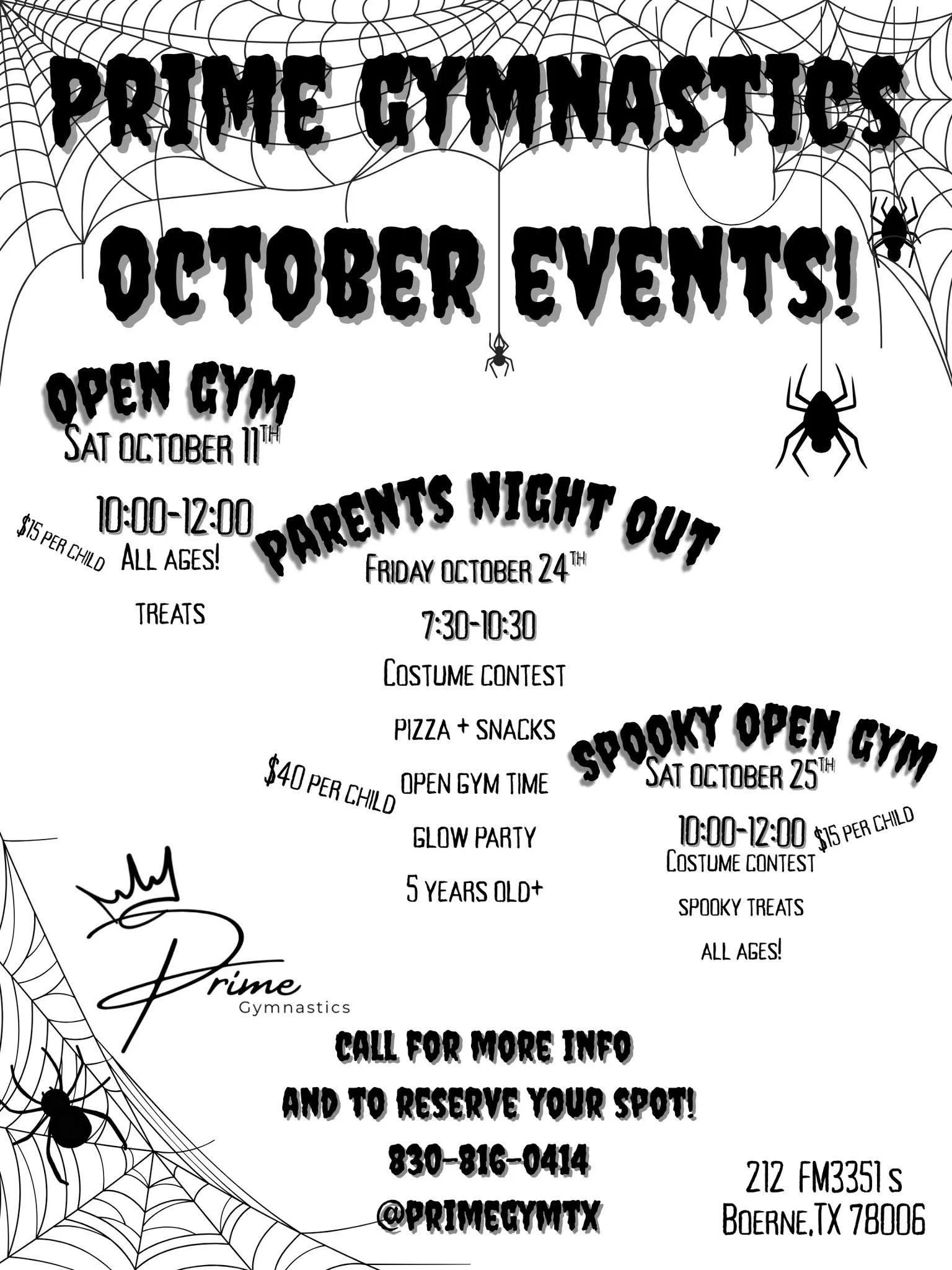 Parents Night Out at Prime Gymnastics