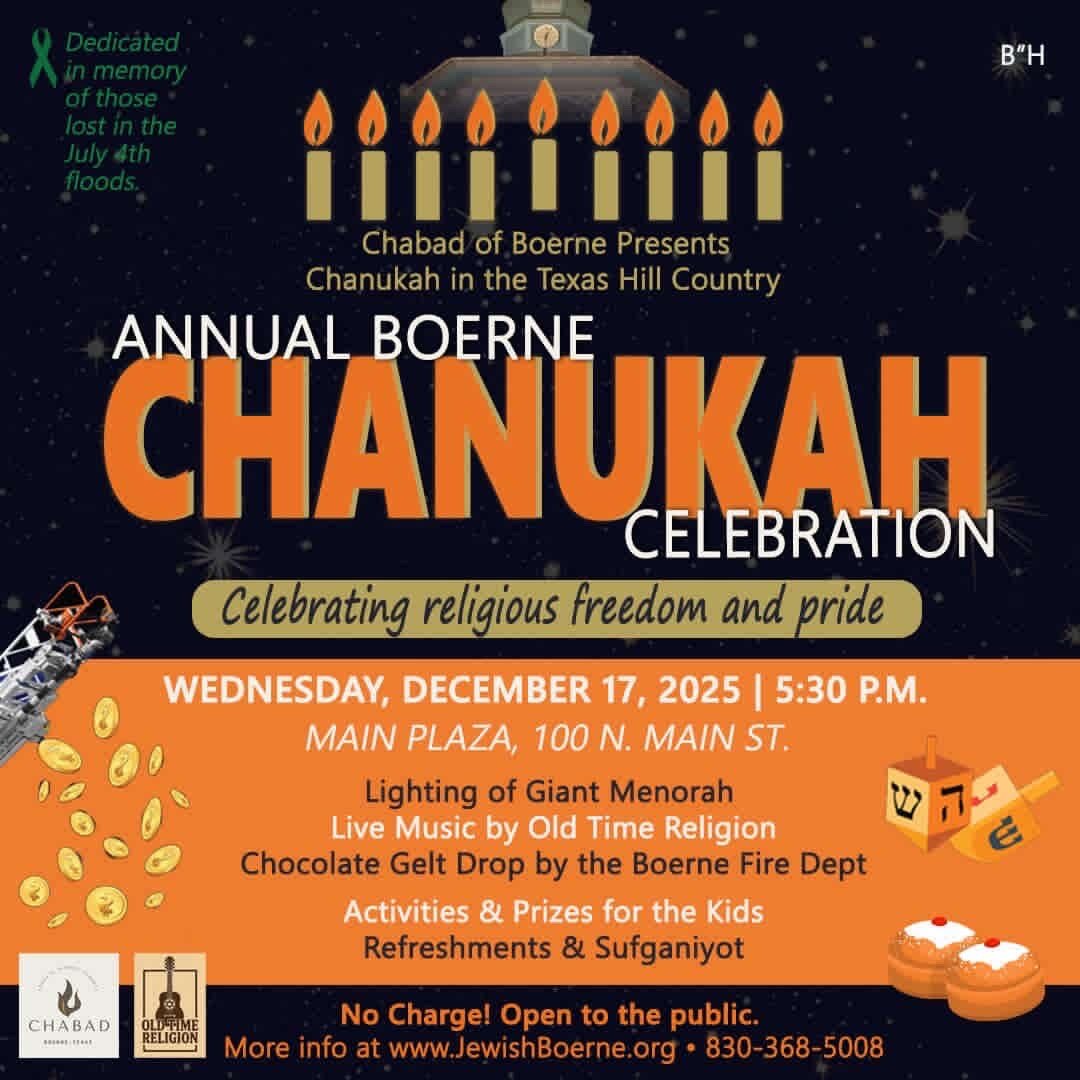 Annual Boerne Chanukah Celebration by Chabad of Boerne