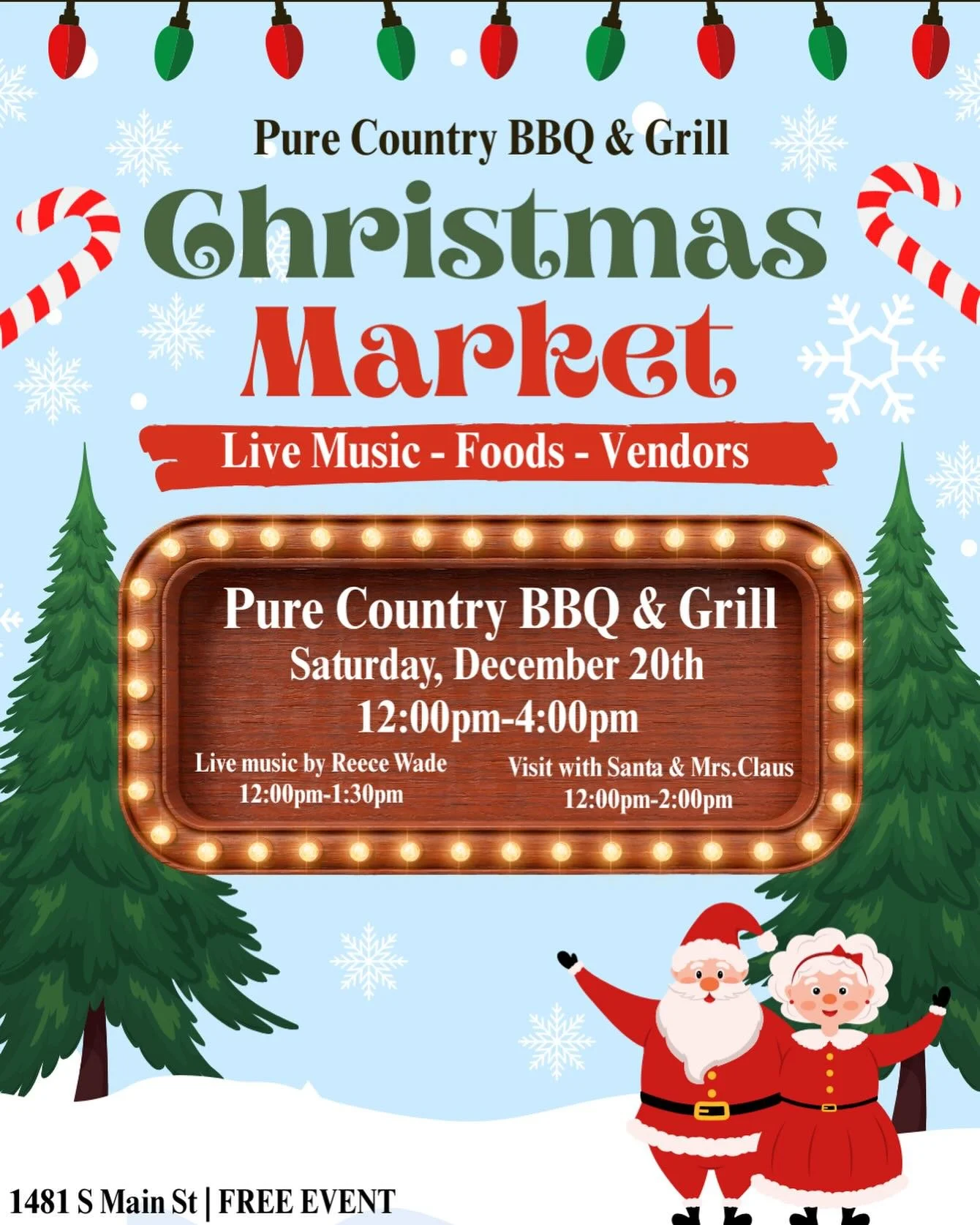 Pure Country BBQ &amp; Grill Christmas Market 