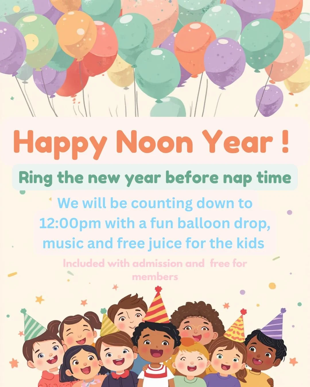 New Year Celebration at Kids Zone!