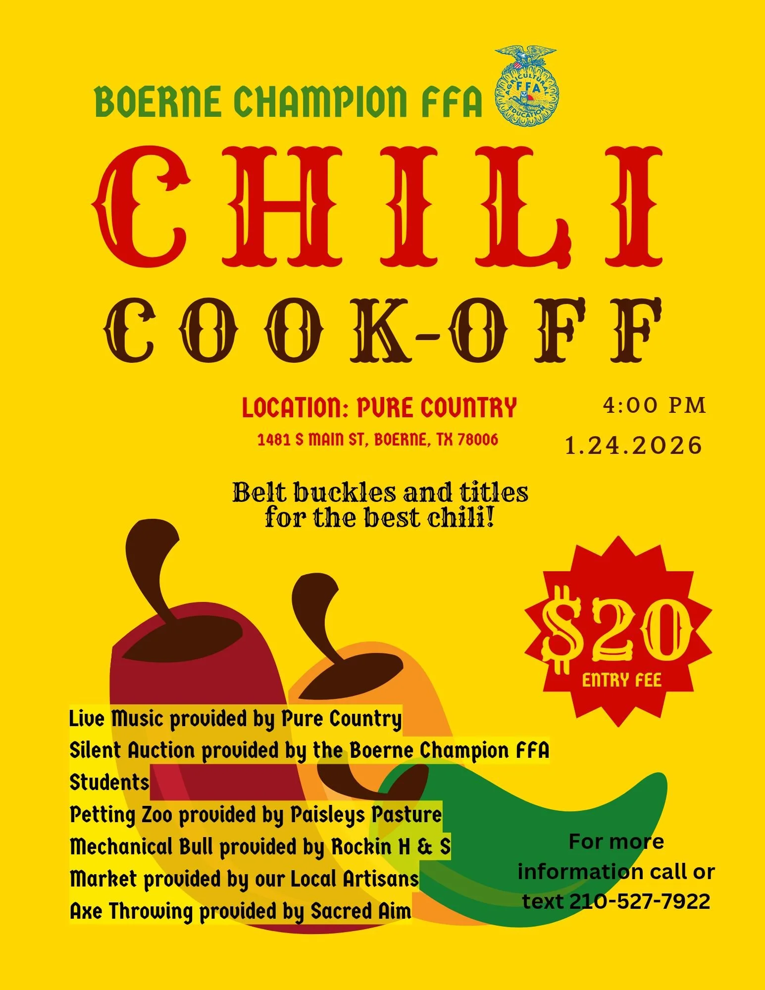 Boerne Champion FFA Chili Cook-Off