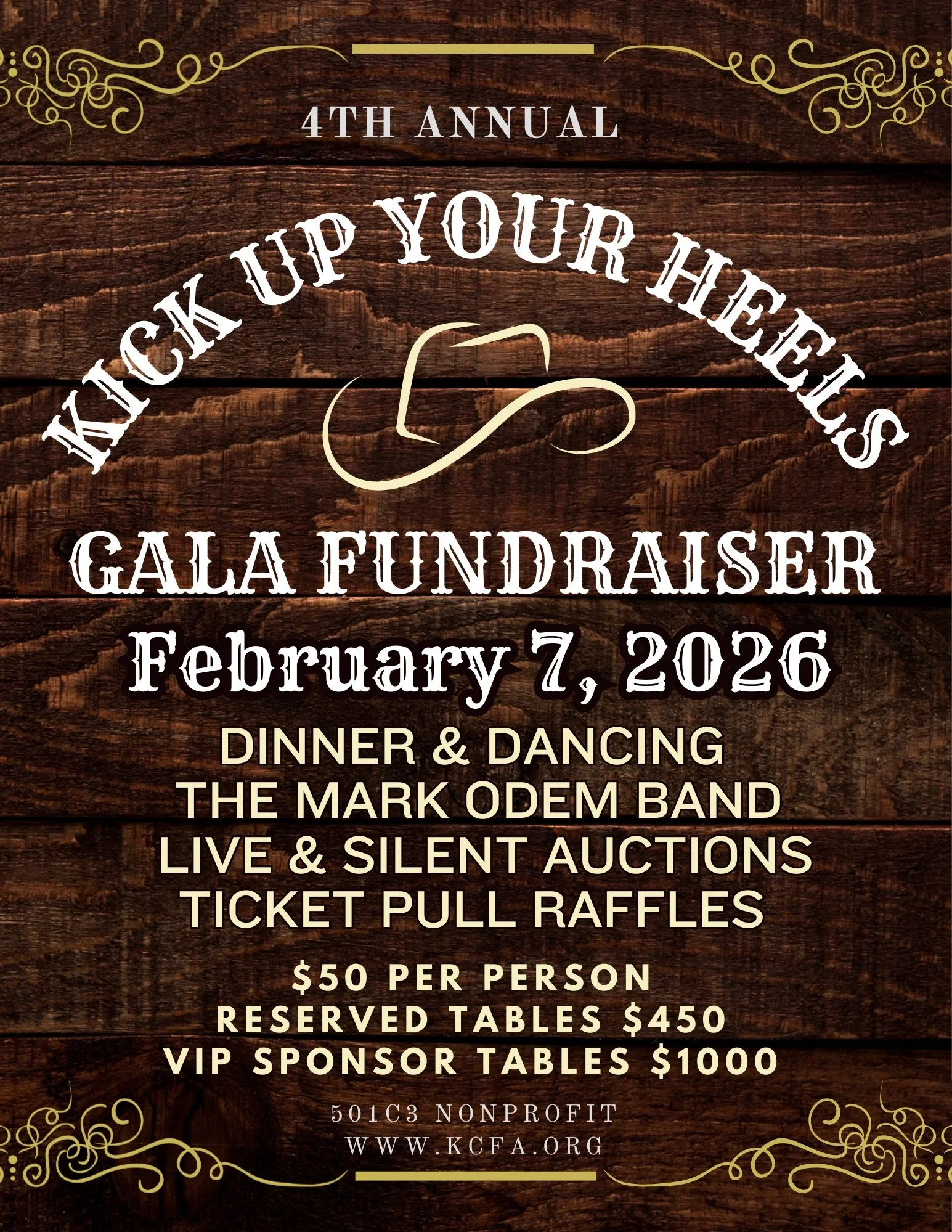 Kick Up Your Heels Fundraiser Gala!