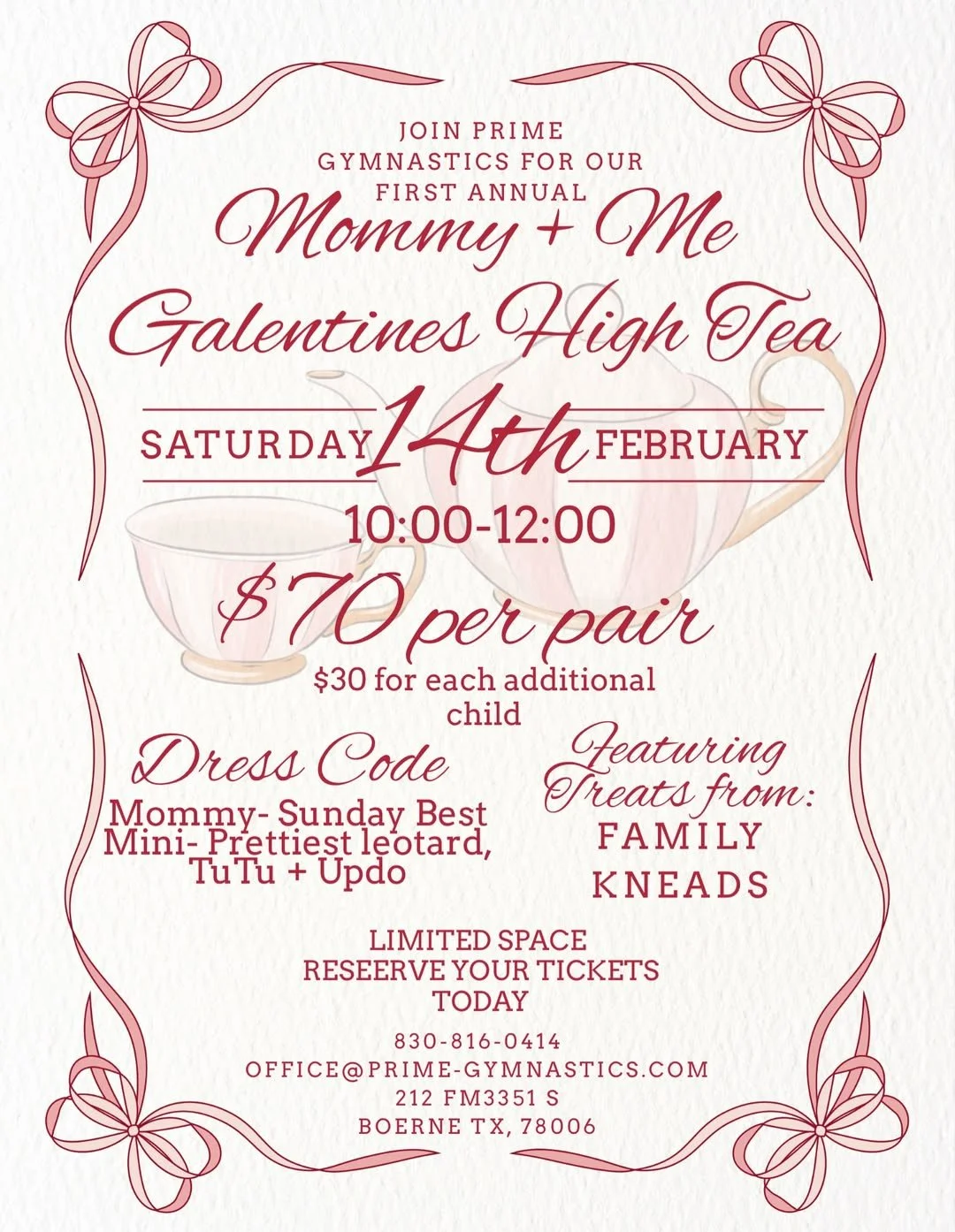 💖 Mommy + Me Galentine’s High Tea 💖