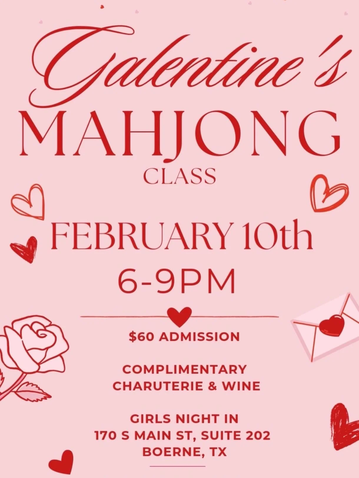 💗 Galentine’s Mahjong Night 🀄️