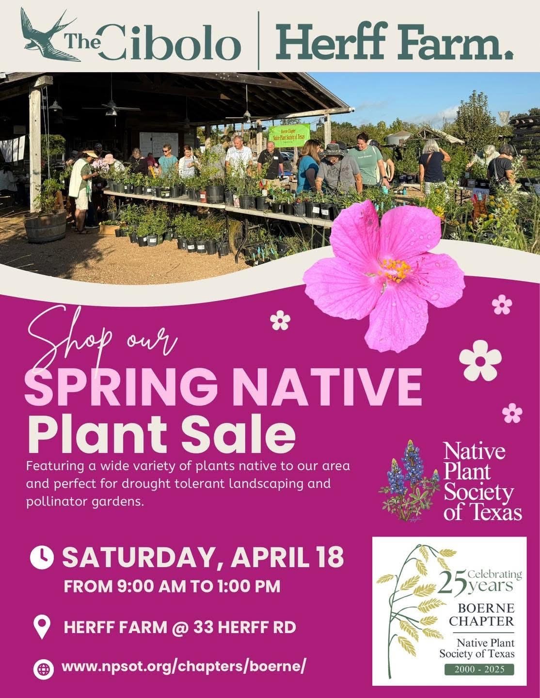  Spring Native Plant Sale at Herff Farm