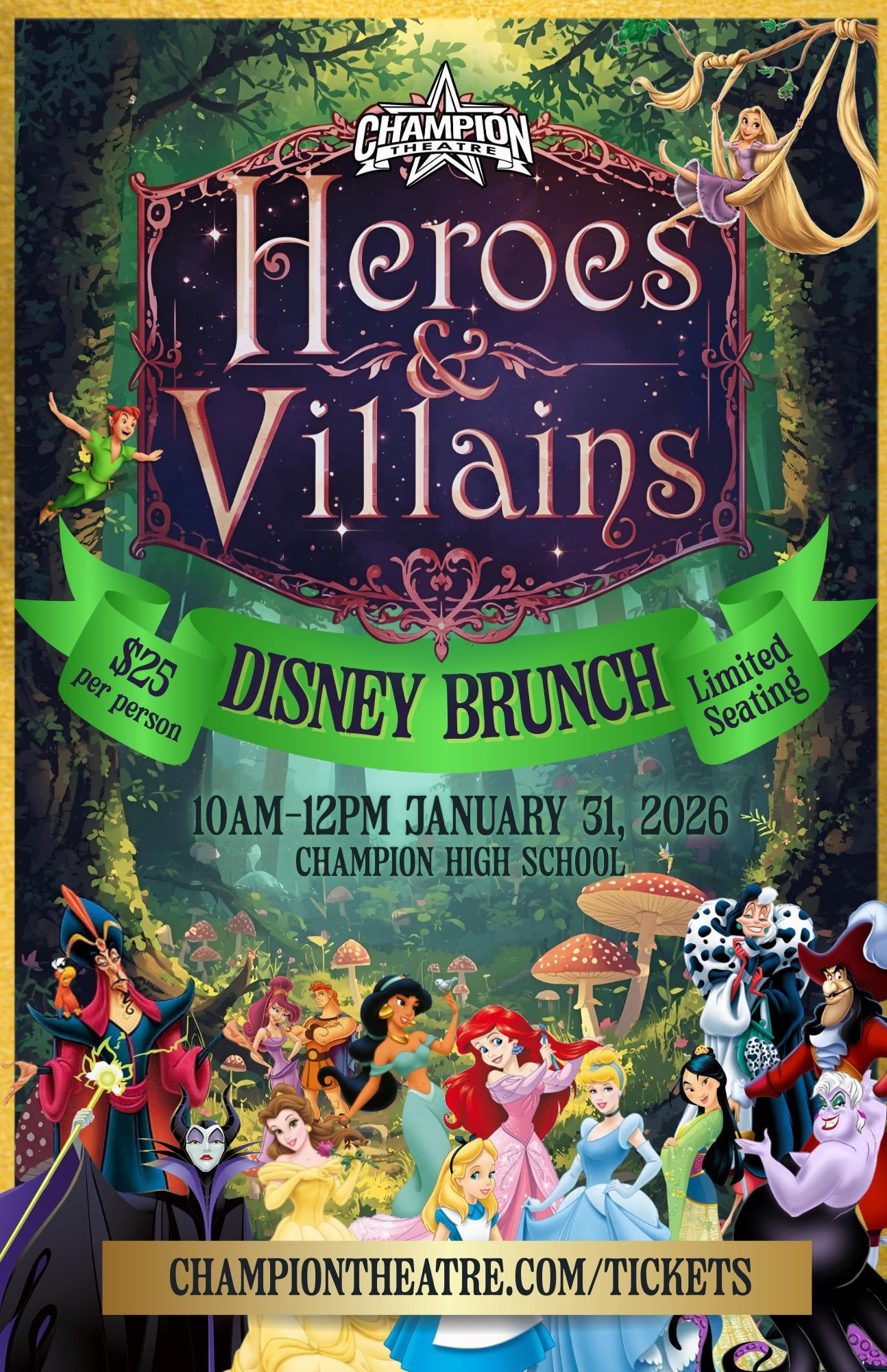 Heroes &amp; Villains Disney Brunch is BACK! 👑✨