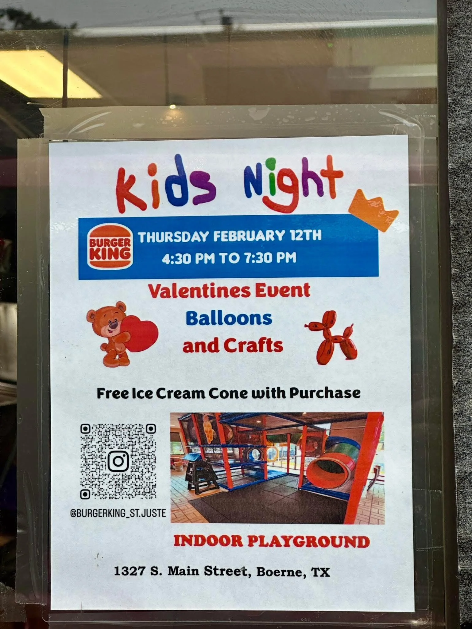 Kids Night – Valentine’s Event at Burger King