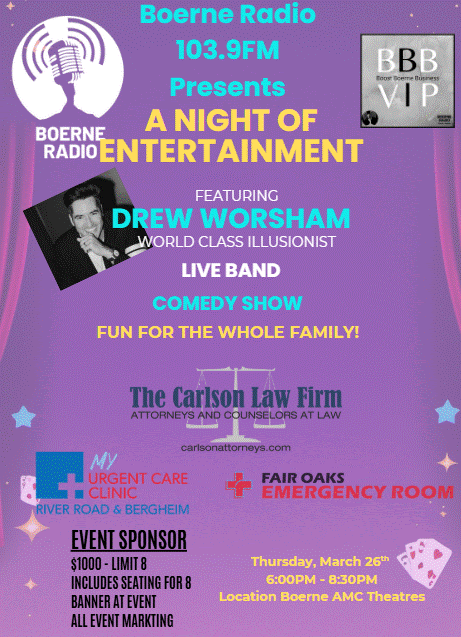 Boerne Radio's Night of Entertainment Date: