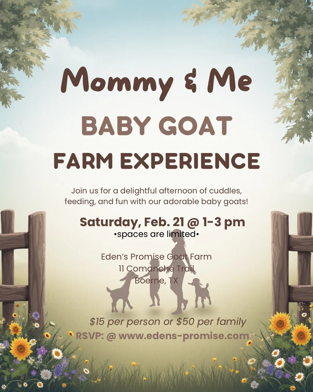 Mommy &amp; Me Baby Goat Farm Experience