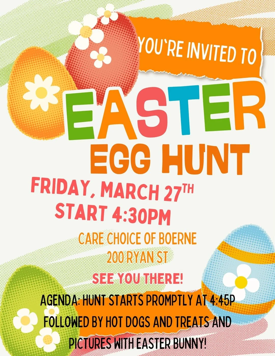 Easter Egg Hunt at Care Choice of Boerne