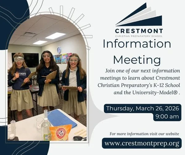 Crestmont Christian Preparatory School – Information Meeting
