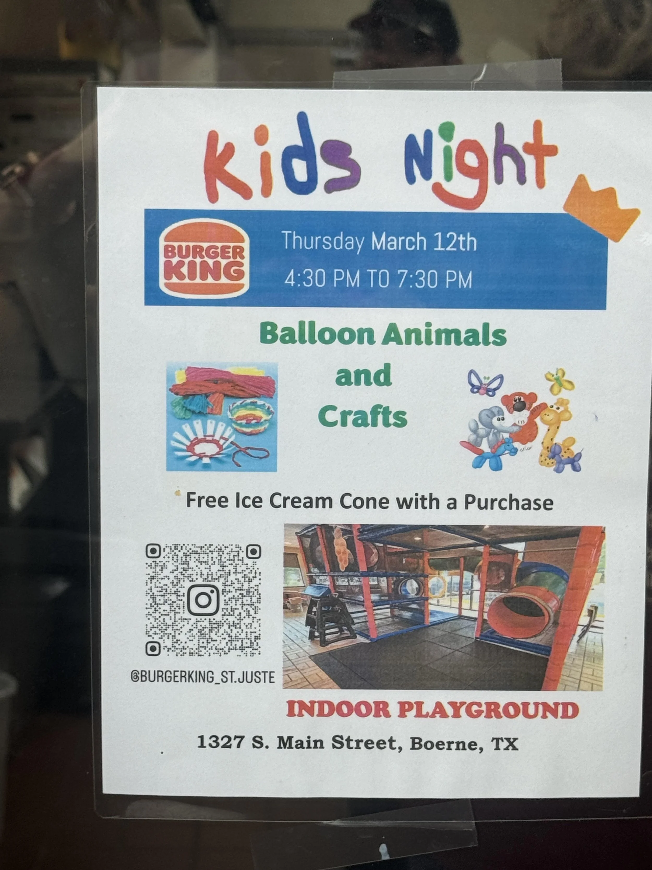 Burger King Kids Night