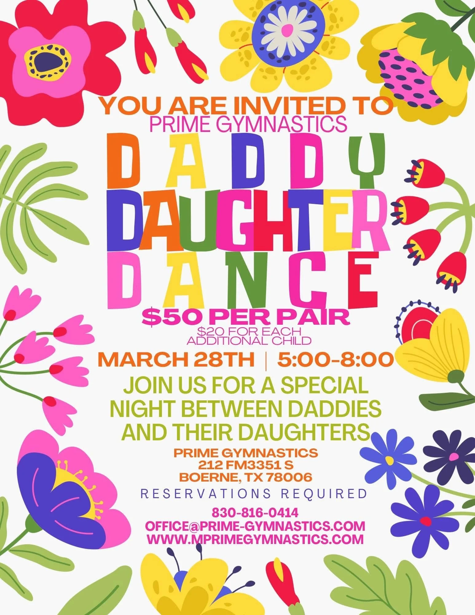Prime Gymnastics Daddy Daughter Dance