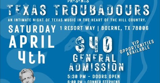 Texas Troubadours Concert at Tapatio Springs
