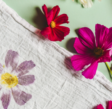 Flower Pounding Tea Towel Workshop