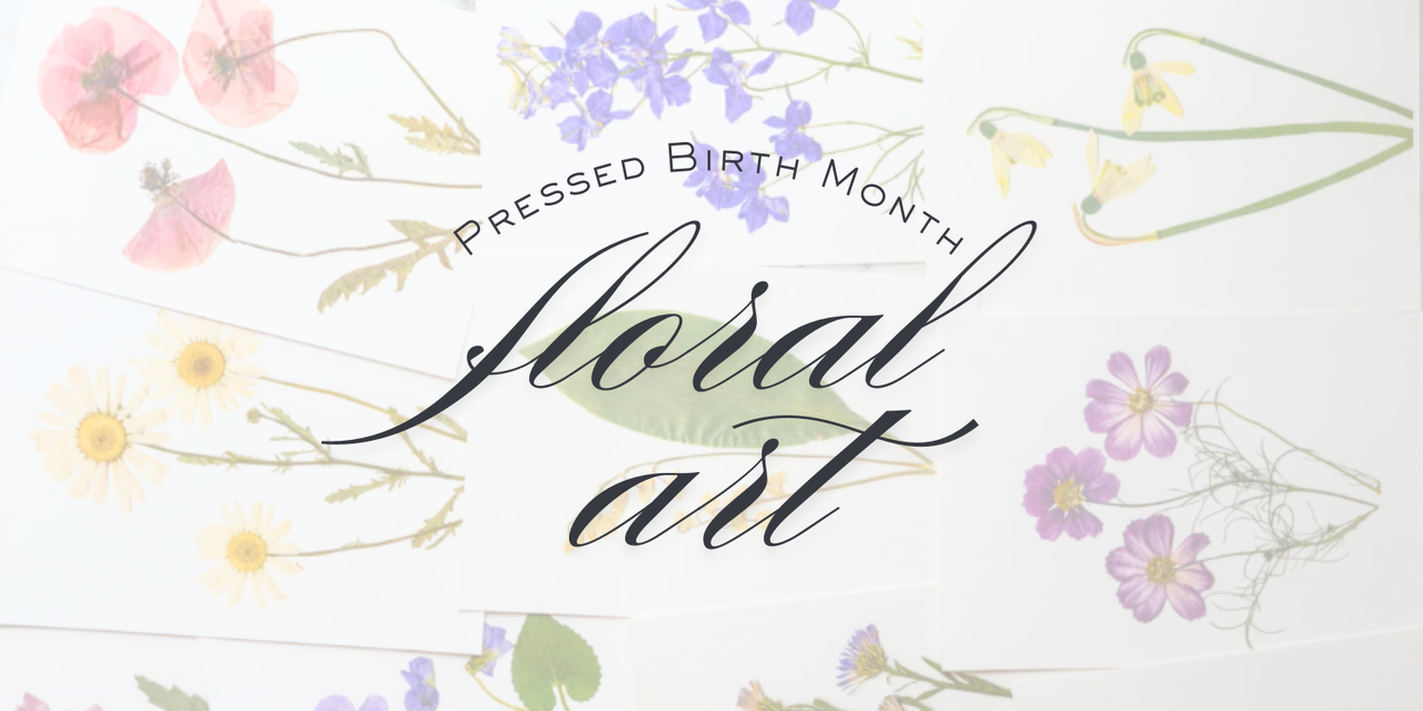 Pressed Birth Month Floral Art Workshop