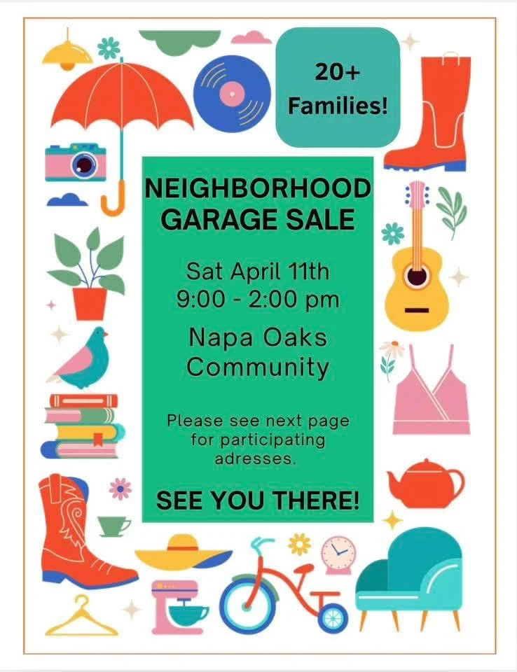 Napa Oaks Neighborhood Garage Sale
