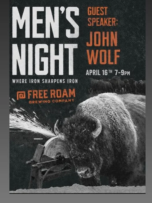 Men’s Focus Night with John Wolf at Free Roam Brewing Company
