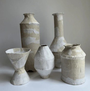 Art AfterHours: Paper Clay Vintage Pots (Part 2)
