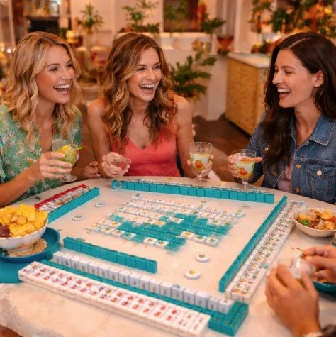 Mahjong Night at Girl Happy