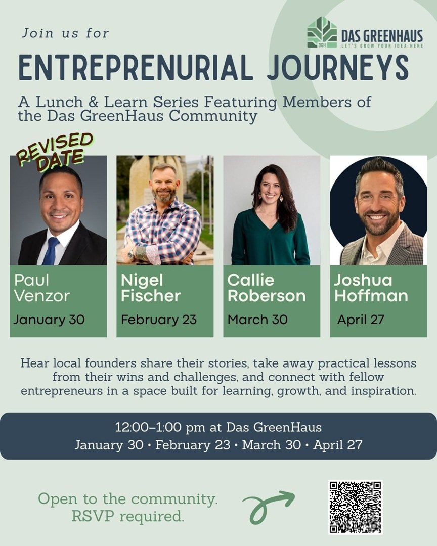 Entrepreneurial Journeys: Lunch &amp; Learn at Das GreenHaus