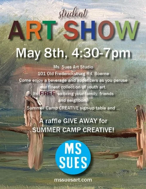 2026 Youth Art Show at Ms. Sue’s Art Studio