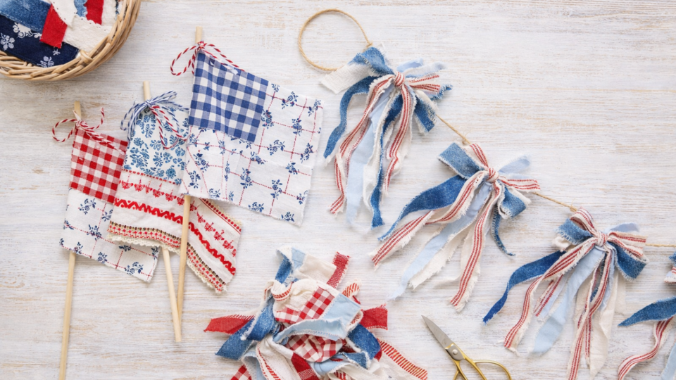 Rag Flag &amp; Bow Garland Workshop