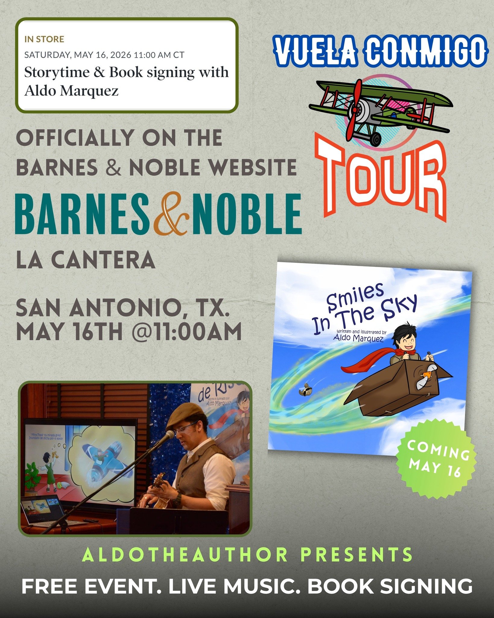Storytime &amp; Book Signing with Aldo the Author