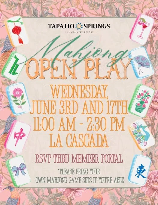 Mahjong Open Play at Tapatio Springs