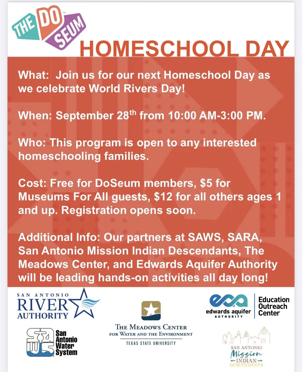 Homeschool Day: World Rivers Day at The DoSeum